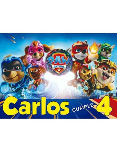 Papel Comestible Patrulla Canina Mighty Movie