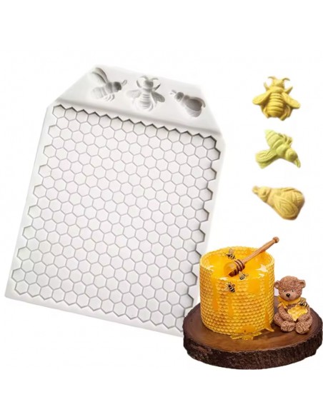 Molde Silicona Panal de Abejas