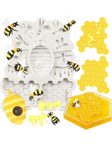 Molde Silicona Motivos Abejas