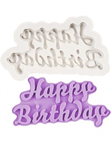 Molde Silicona Happy Birthday