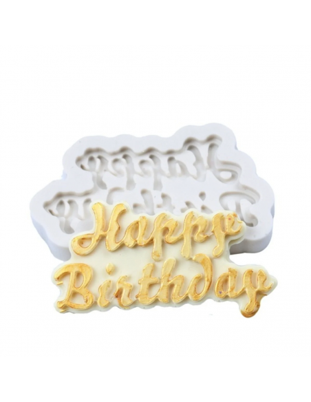 Molde Silicona Happy Birthday