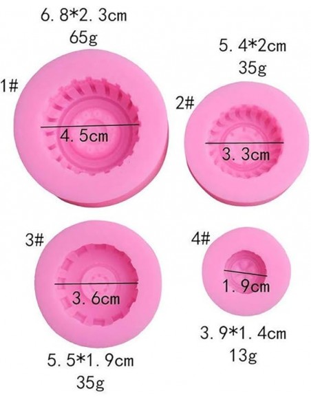Molde Silicona Ruedas