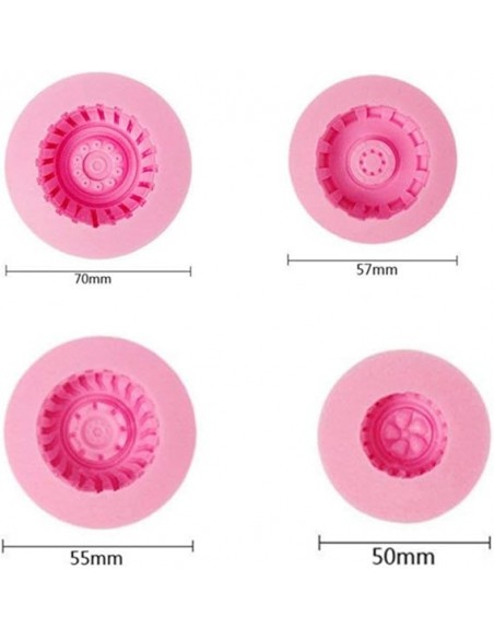 Molde Silicona Ruedas
