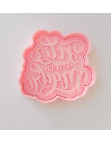 Cortador + Marcador Feliz Día de la Madre para Galletas