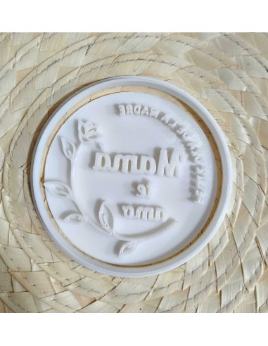 Cortador + Marcador Mamá te Amo para Galletas