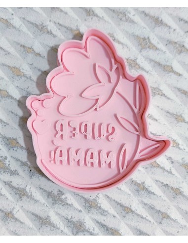Cortador + Marcador Super Mamá para Galletas