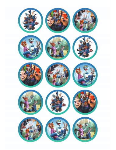 Papel Comestible Zootropolis 2 para Galletas