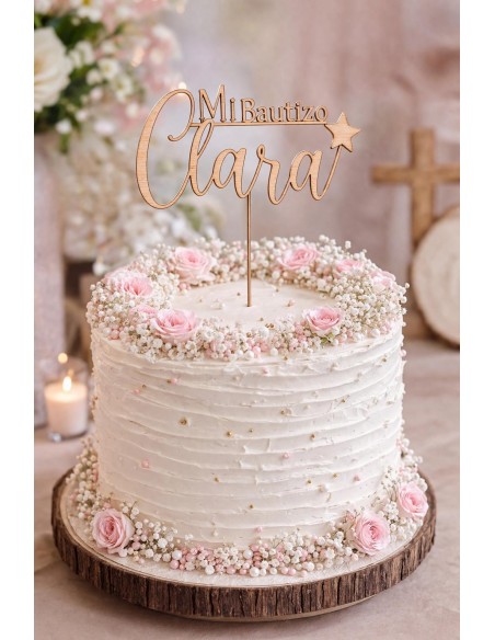 Topper Mi Bautizo con Nombre