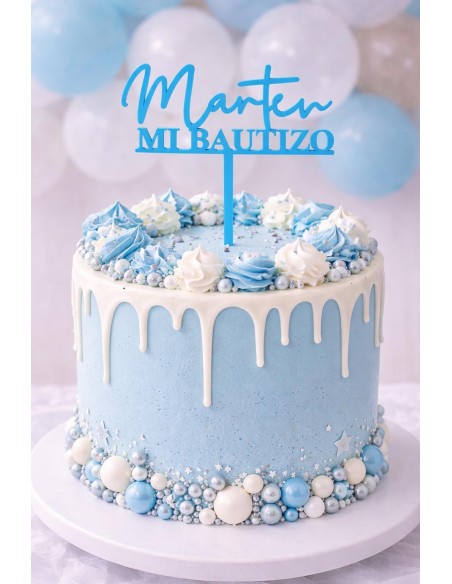 Topper Nombre Mi Bautizo