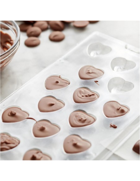 Molde chocolatinas corazón