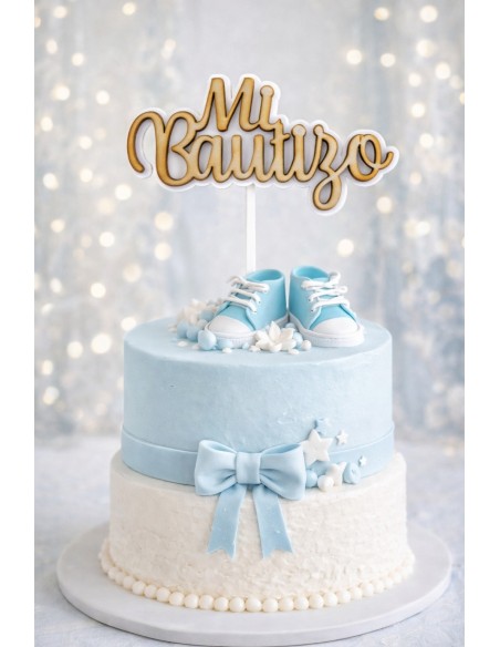 Topper Mi Bautizo en dos colores