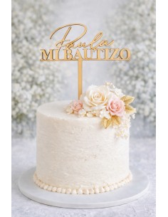 Topper Nombre Mi Bautizo