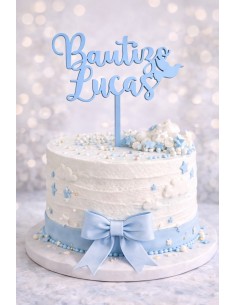 Topper Bautizo personalizado con nombre