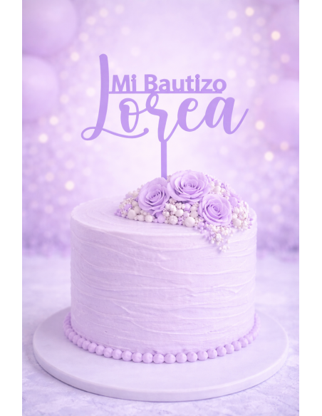 Topper Mi Bautizo con Nombre