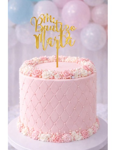 Topper Mi Bautizo con nombre