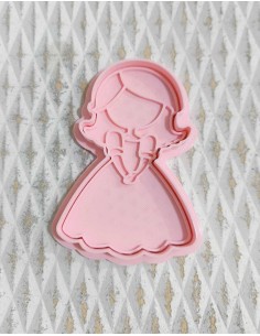 Cortador + Marcador Niña Comunión Sencilla