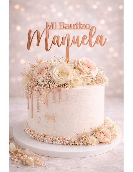 Topper Mi Bautizo con Nombre