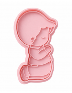 Cortador + Marcador Niño Comunión Rezando