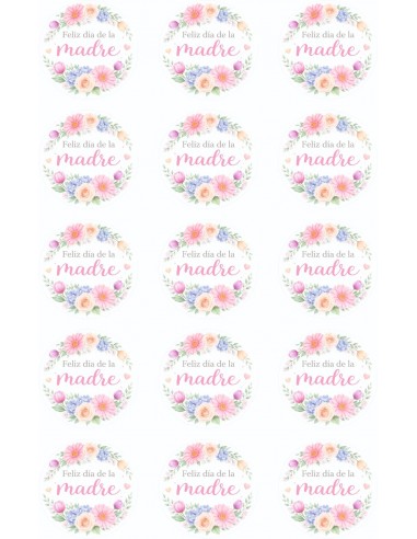 Papel Comestible Día de la Madre para Galletas