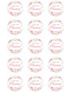 Papel Comestible Feliz Día Mamá para Galletas