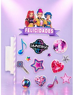 Toppers Cartulina Guerreras K-Pop Demon Hunters