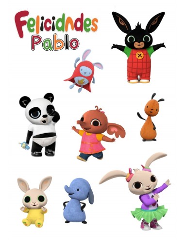 Papel Comestible Figuras Bing