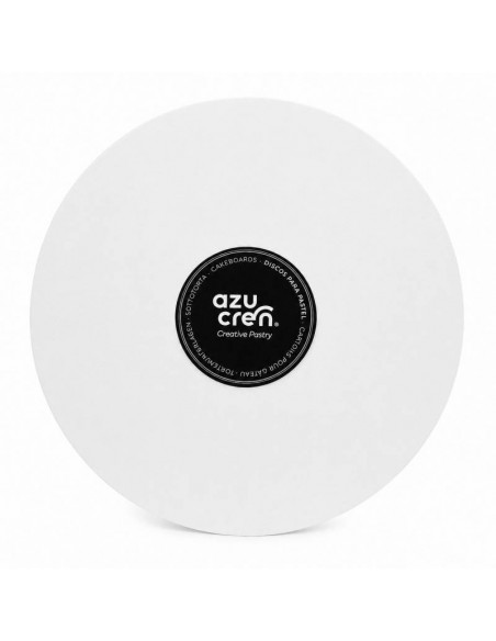 Base Tarta Fina Blanca Mate Bordes Lisos 30 cm