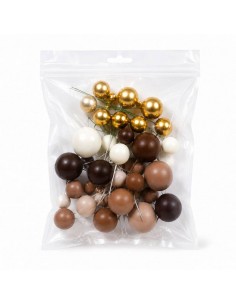 Set 32 Bolas Decorativas Mix Marrón Chocolate Azucren