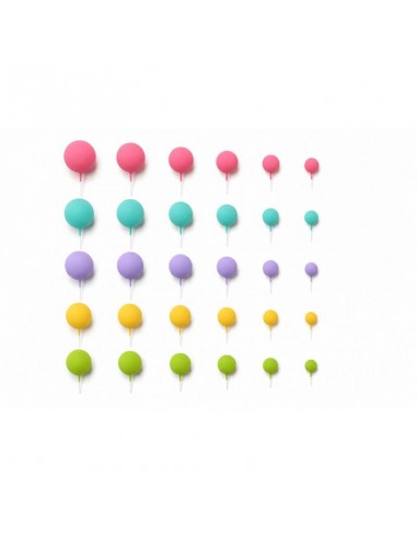 Set 30 Bolas Decorativas Mix Colores Pastel Azucren