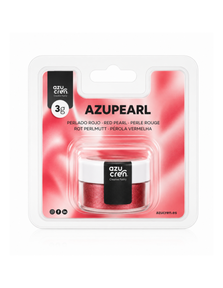 Colorante en Polvo Rojo Perlado Azupearl