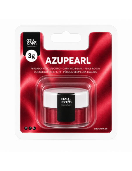 Colorante en Polvo Rojo Oscuro Perlado Azupearl