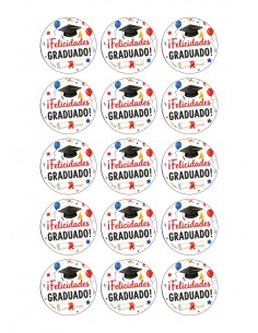 Papel de Azúcar Felicidades Graduado