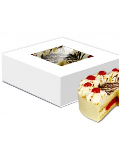Caja blanca con ventana 20 x 9,5 cm 2