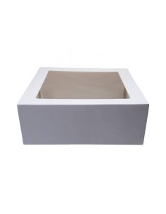 Caja blanca con ventana 20 x 9,5 cm