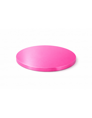 Base Tarta Redonda Rosa Fluor 25cm
