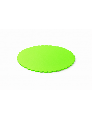 Base Tarta Fina Verde Fluor 25 cm