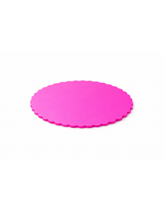 Base Tarta Fina Rosa Fluor 25 cm