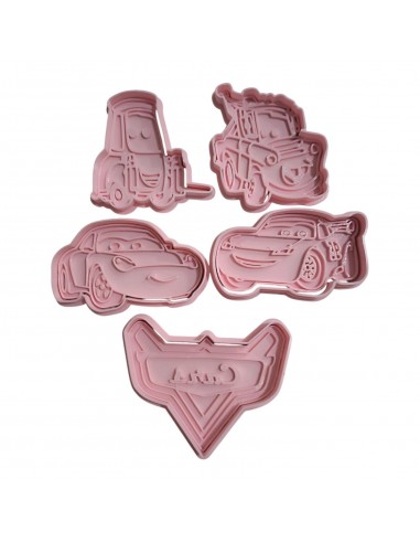 Set 4 Cortadores + Marcador Cars