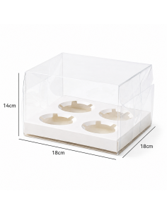 Caja 4 Cupcakes Acetato 2