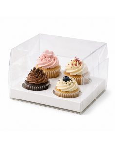 Caja 4 Cupcakes Acetato