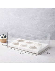 Caja 6 Cupcakes Acetato 2