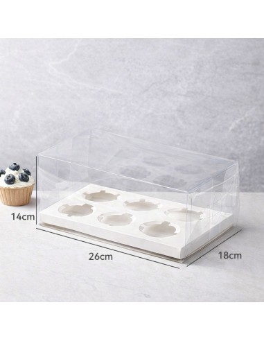 Caja 6 Cupcakes Acetato