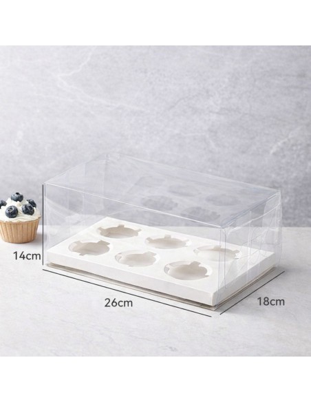 Caja 6 Cupcakes Acetato