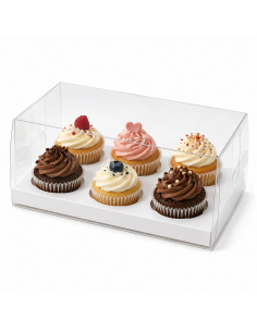 Caja 6 Cupcakes Acetato