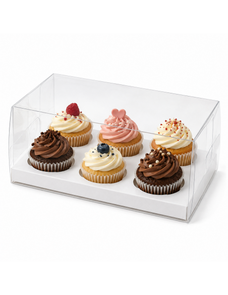 Caja 6 Cupcakes Acetato