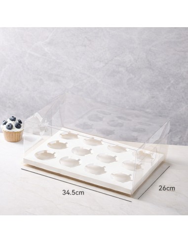 Caja 12 Cupcakes Acetato