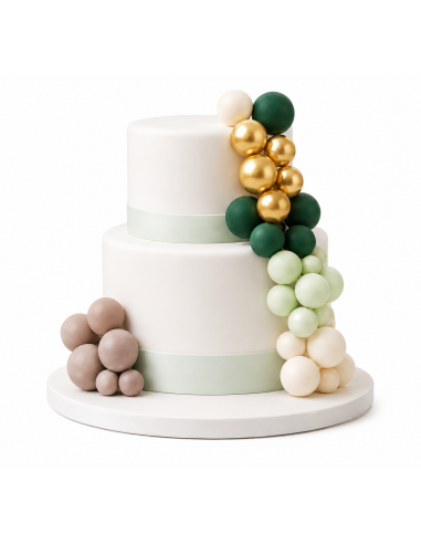 Set 25 Bolas Decorativas Mix Verdes