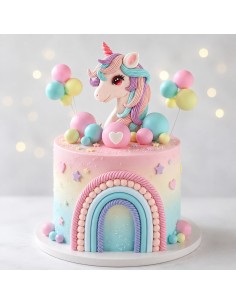Set Toppers Decorativos Unicornio