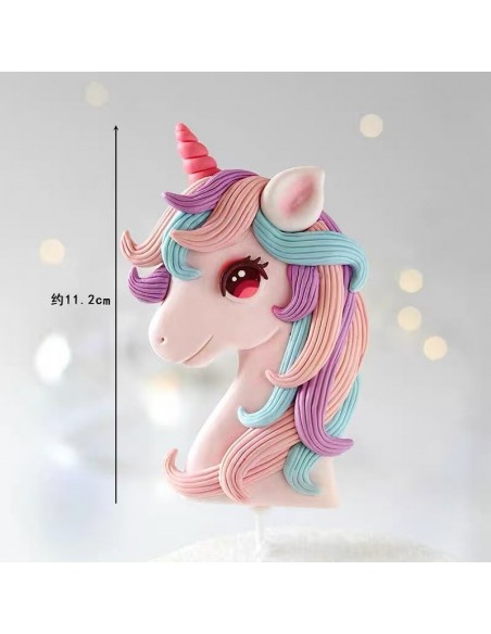 Set Toppers Decorativos Unicornio