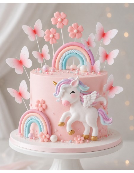 Set 13 Toppers Decorativos Mix Unicornio